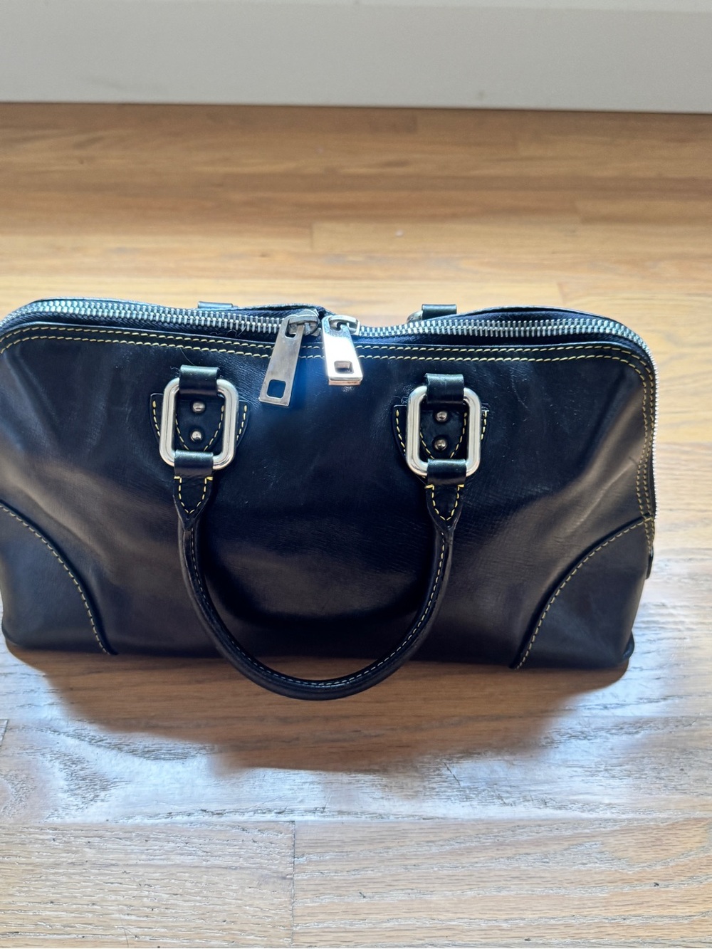 Vintage Marc Jacobs black leather doctor bag